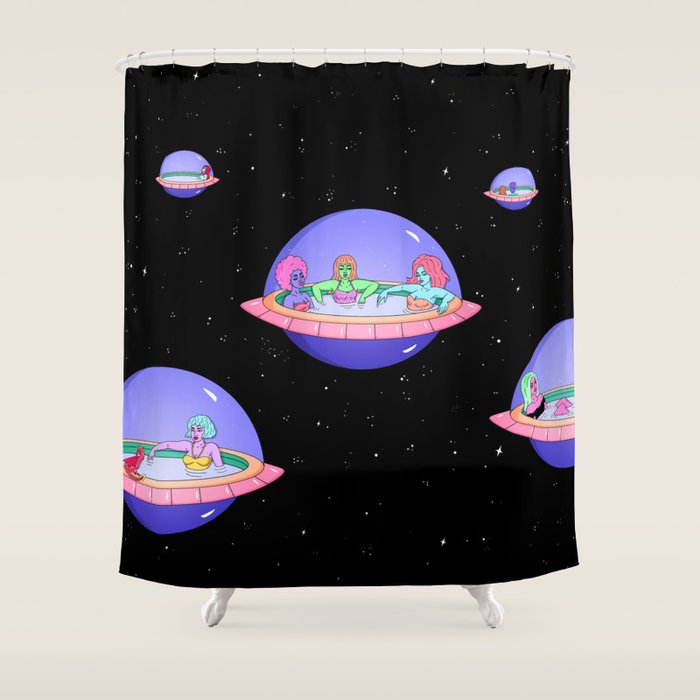 Space Pods Shower Curtain Gallery Image 1