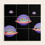 Space Pods Wood Wall Art Gallery Image 1