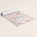 Orange & Pink Butterfly Pattern Yoga Mat Gallery Image 2