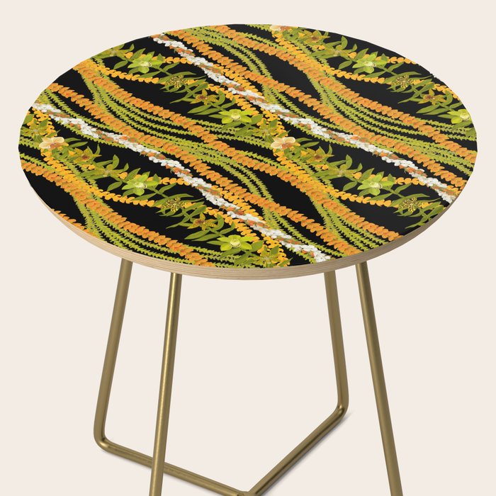 Diagonal Lei with more pakalana to add more green to the design Side Table Gallery Image 2