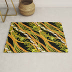 Diagonal Lei with more pakalana to add more green to the design Rug Gallery Image 1