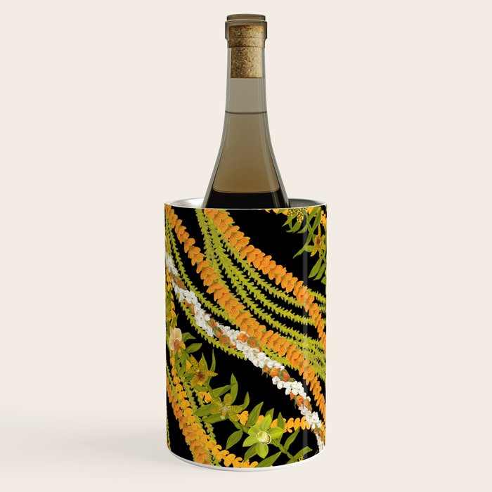 Diagonal Lei with more pakalana to add more green to the design Wine Chiller Gallery Image 3