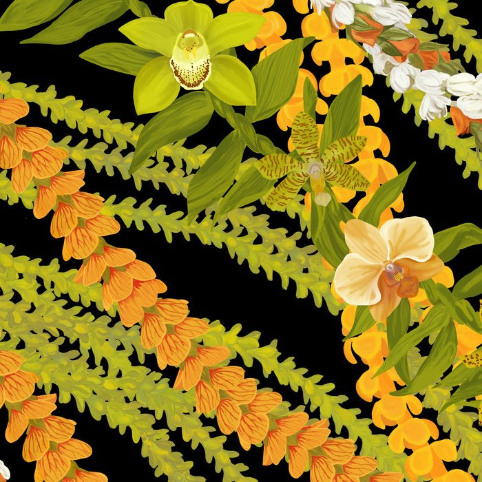 Diagonal Lei with more pakalana to add more green to the design Coffee Mug Gallery Image 2