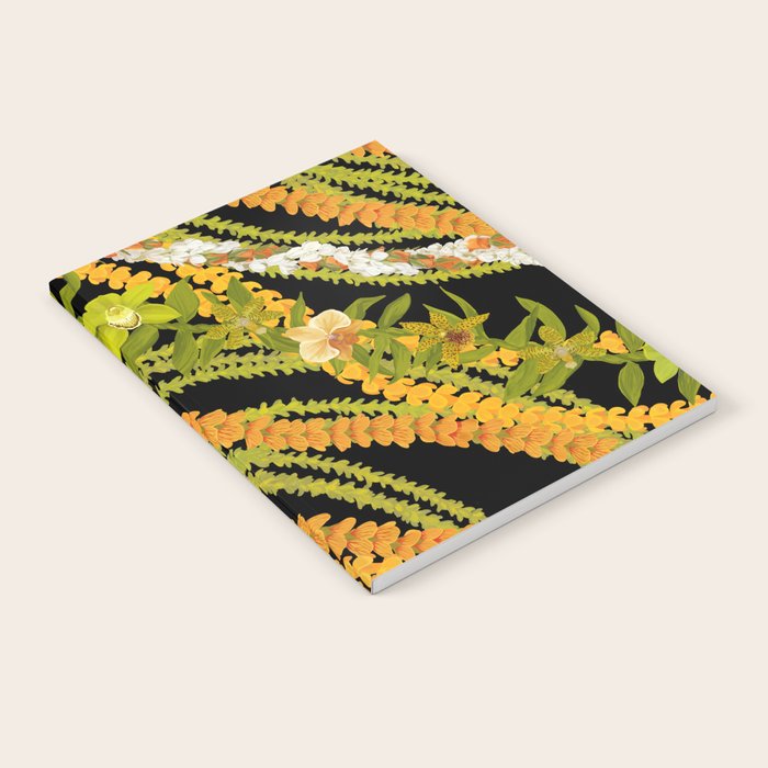 Diagonal Lei with more pakalana to add more green to the design Notebook Gallery Image 1