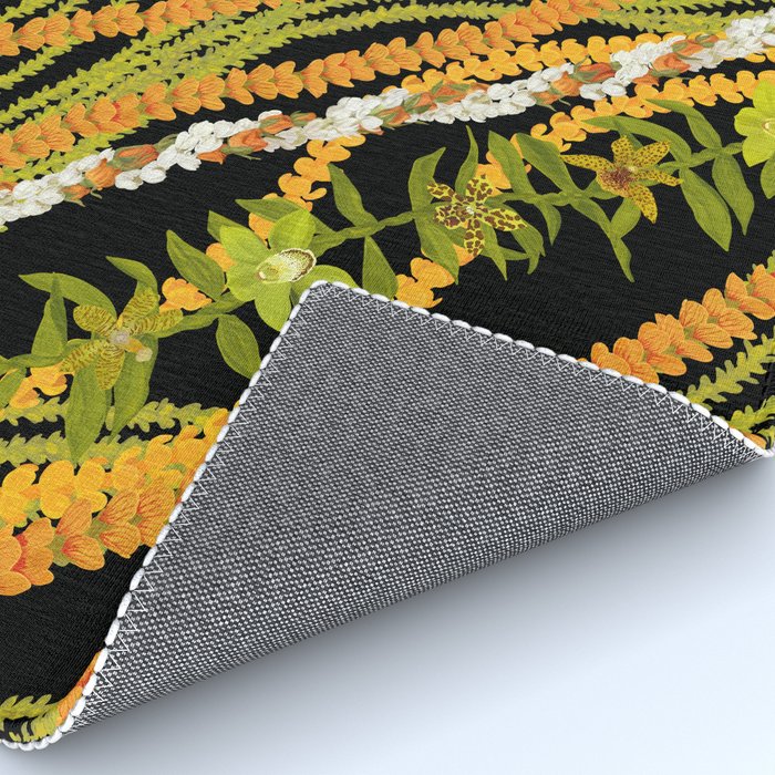 Diagonal Lei with more pakalana to add more green to the design Rug Gallery Image 4