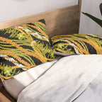 Diagonal Lei with more pakalana to add more green to the design Pillow Sham Gallery Image 2
