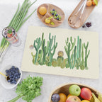 In my happy place - hedgehog meditating in cactus jungle Cutting Board Gallery Image 2