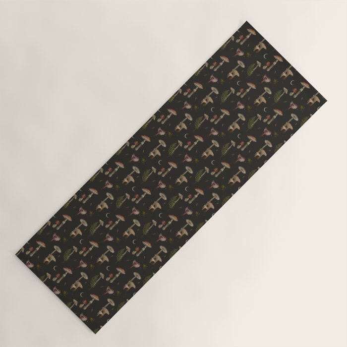 Autumn Mushrooms Yoga Mat Gallery Image 1