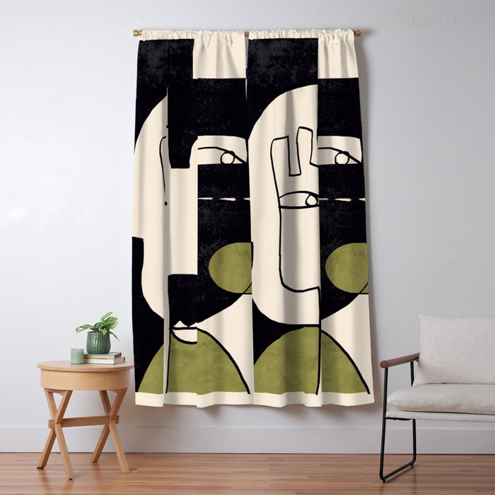 Abstract Face 55/2 Window Curtain Gallery Image 5