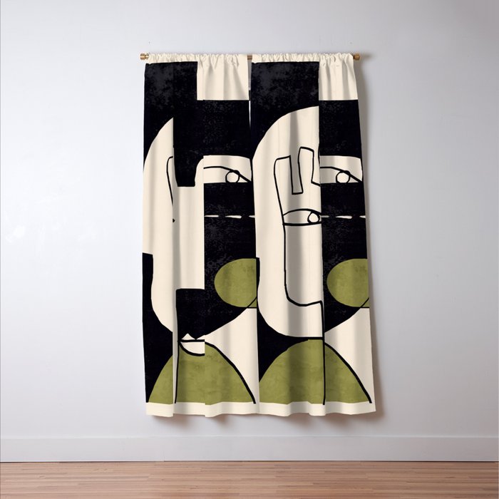 Abstract Face 55/2 Window Curtain Gallery Image 3