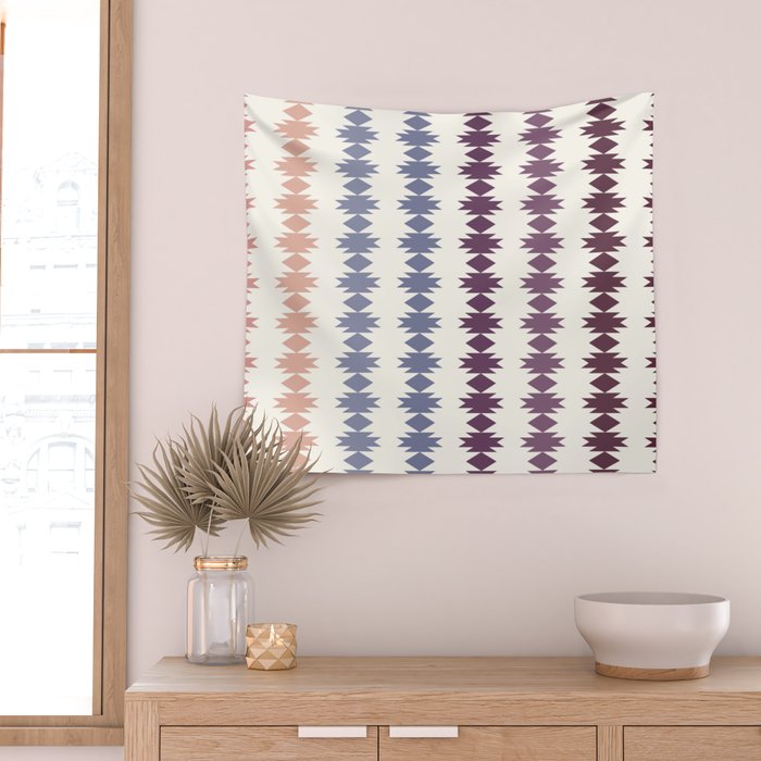 Geometric Southwestern Pattern XIII Wall Tapestry Gallery Image 2