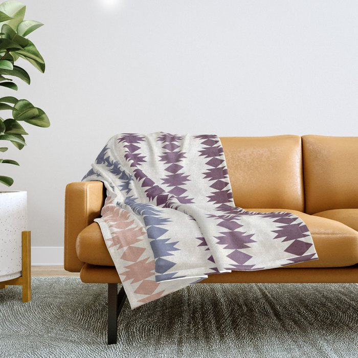 Geometric Southwestern Pattern XIII Throw Blanket Gallery Image 1