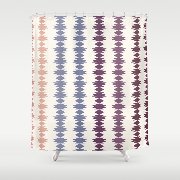 Geometric Southwestern Pattern XIII Shower Curtain Gallery Image 1