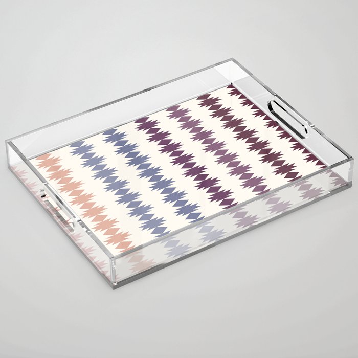 Geometric Southwestern Pattern XIII Acrylic Tray Gallery Image 1