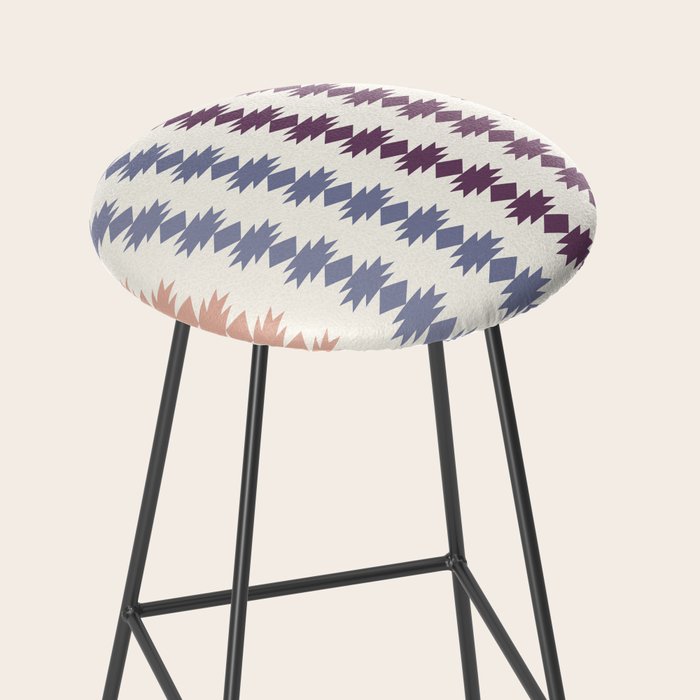 Geometric Southwestern Pattern XIII Stool Gallery Image 2