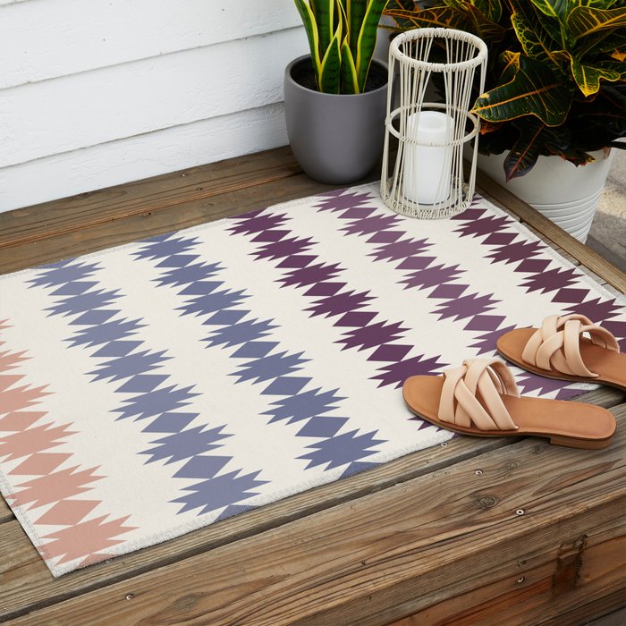 Geometric Southwestern Pattern XIII Outdoor Rug Gallery Image 2