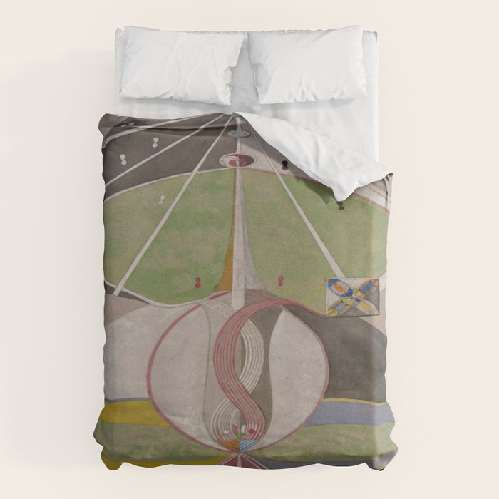 Hilma af Klint The Tree Of Knowledge No . 5 ,A ( 1915) Duvet Cover Gallery Image 1