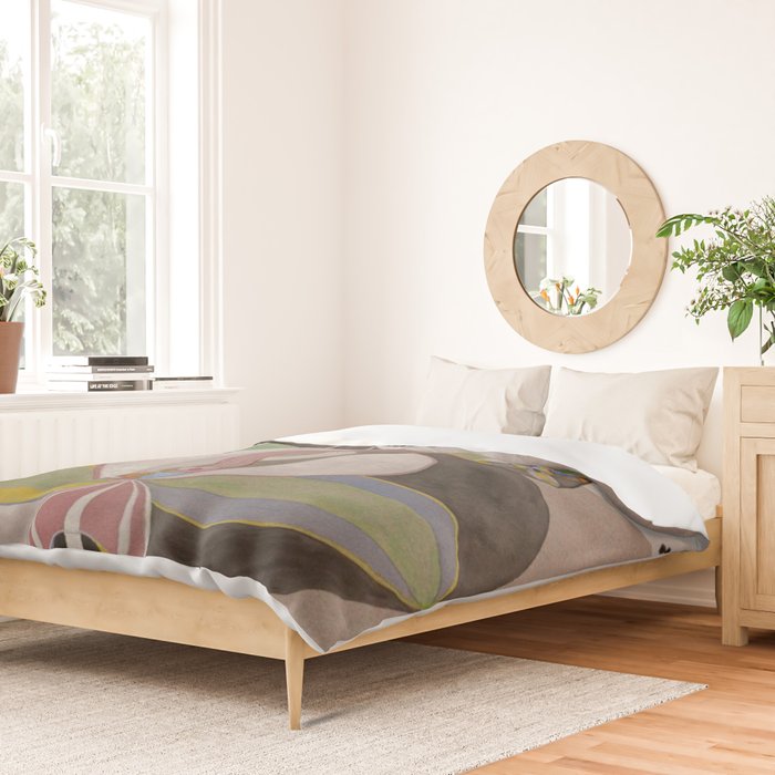 Hilma af Klint The Tree Of Knowledge No . 5 ,A ( 1915) Duvet Cover Gallery Image 2