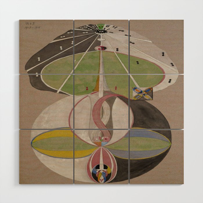 Hilma af Klint The Tree Of Knowledge No . 5 ,A ( 1915) Wood Wall Art Gallery Image 1
