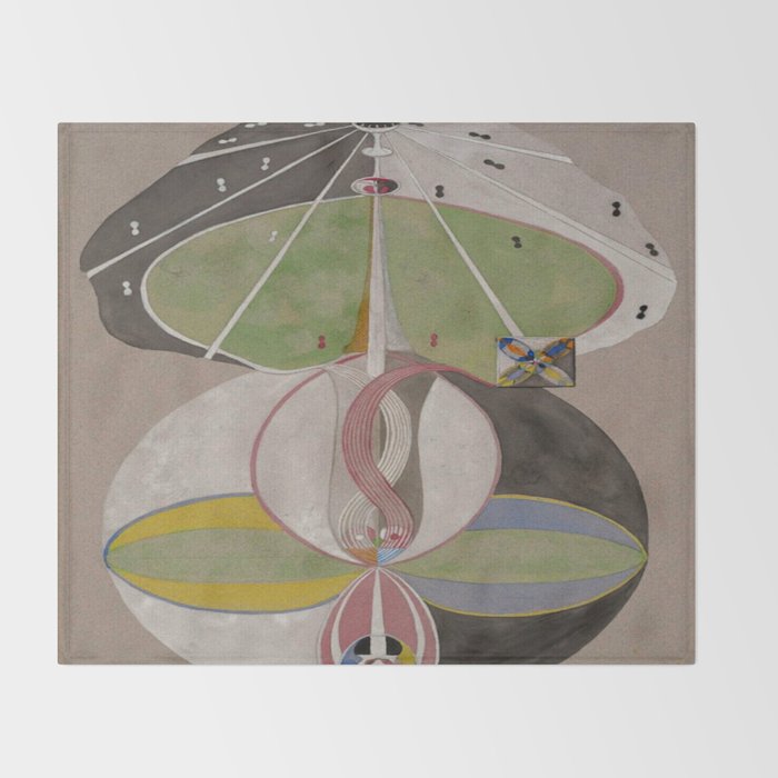 Hilma af Klint The Tree Of Knowledge No . 5 ,A ( 1915) Throw Blanket Gallery Image 2