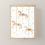 Carousel Horses Mini Art Print Gallery Image 1