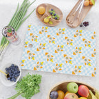 Space rocket cartoon checkered pattern Cutting Board Gallery Image 2