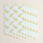 Space rocket cartoon checkered pattern Wrapping Paper Gallery Image 3