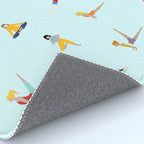 Yoga poses pattern Rug Gallery Image 4