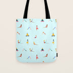 Yoga poses pattern Tote Bag Gallery Image 1