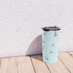 Yoga poses pattern Travel Mug Gallery Image 4