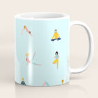 Yoga poses pattern Coffee Mug Gallery Image 1