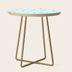 Yoga poses pattern Side Table Gallery Image 1