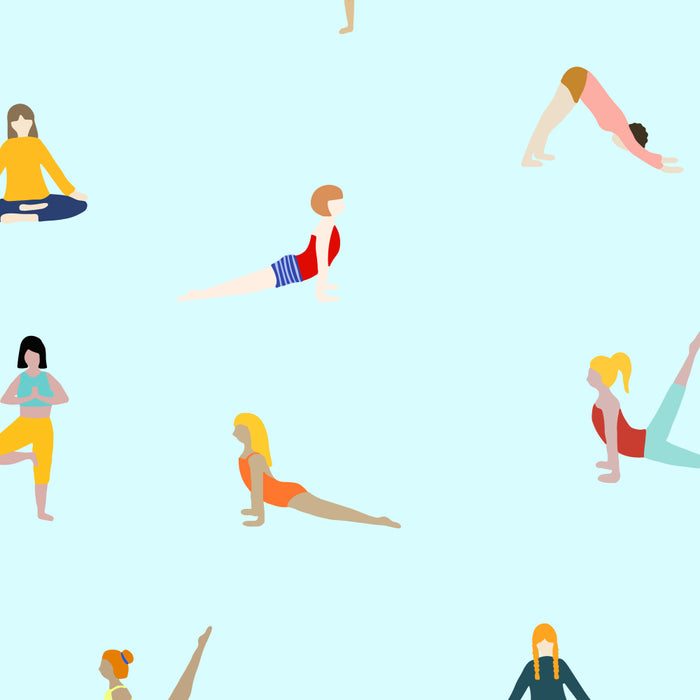Yoga poses pattern Coffee Mug Gallery Image 2