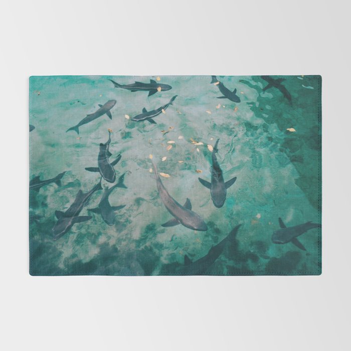 Shoal of Sharks (Color) Rug Gallery Image 2