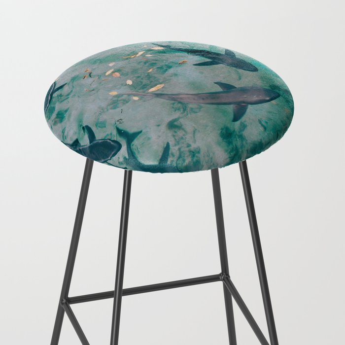 Shoal of Sharks (Color) Stool Gallery Image 2