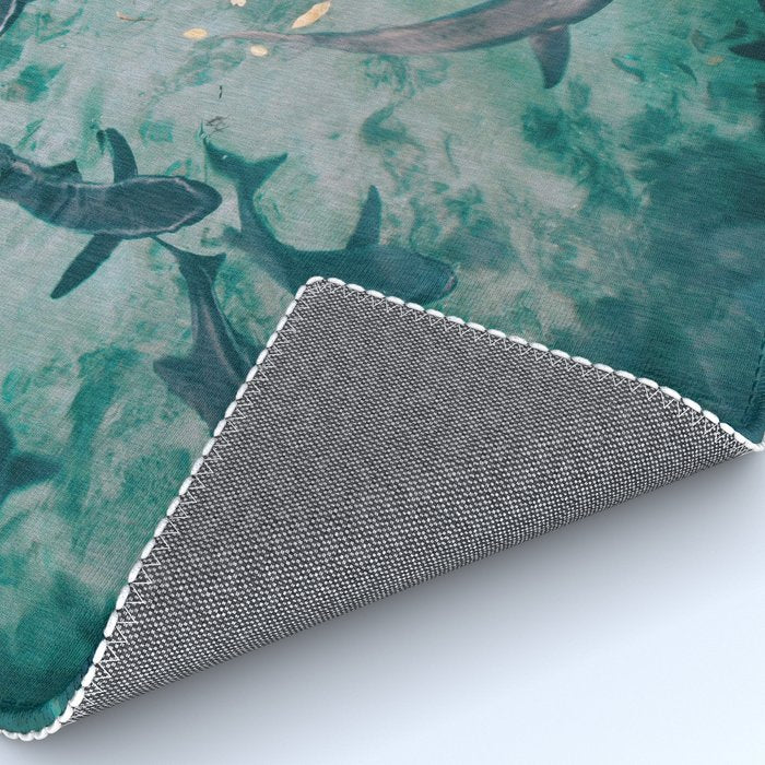 Shoal of Sharks (Color) Rug Gallery Image 4