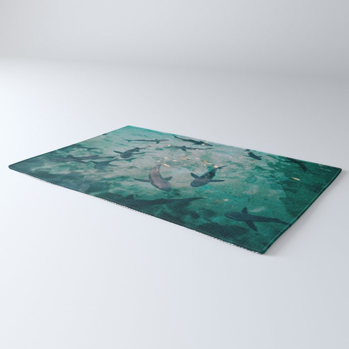 Shoal of Sharks (Color) Rug Gallery Image 3