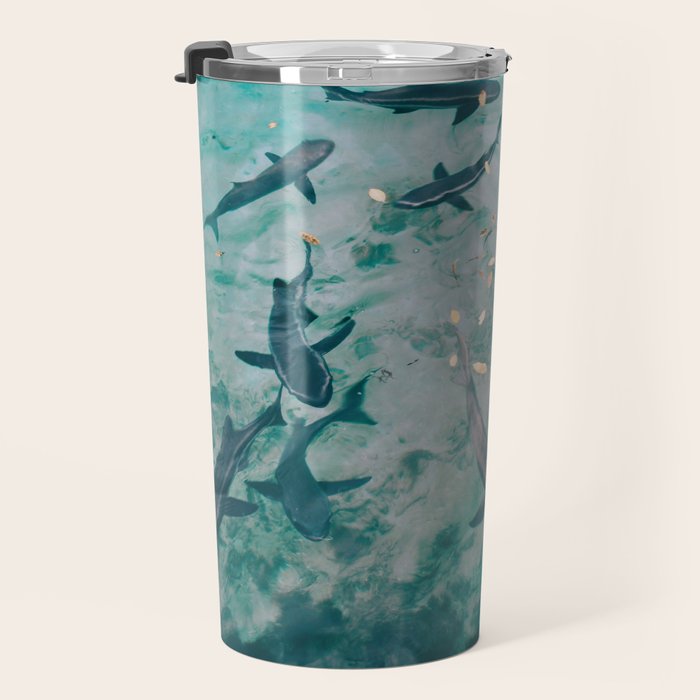 Shoal of Sharks (Color) Travel Mug Gallery Image 3