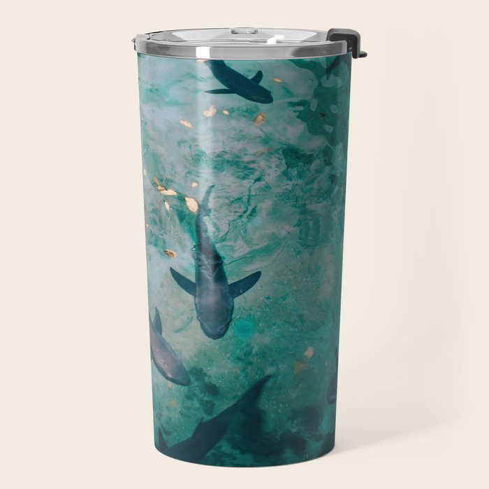 Shoal of Sharks (Color) Travel Mug Gallery Image 2