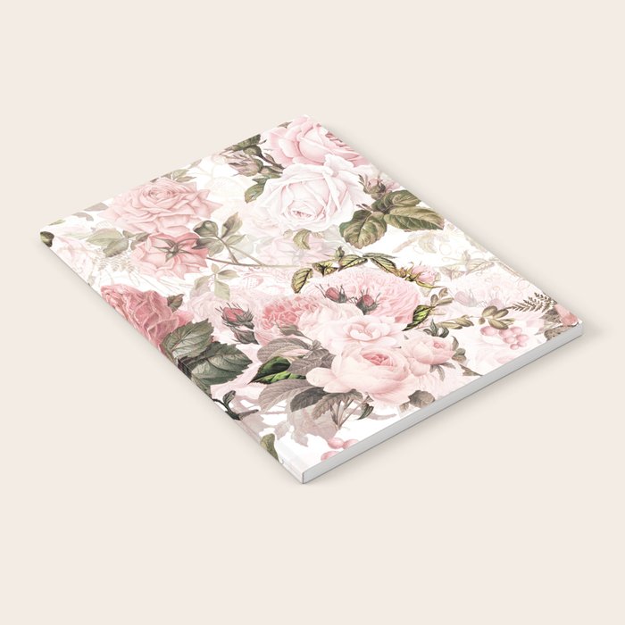 Vintage & Shabby Chic - Sepia Pink Roses  Notebook Gallery Image 1