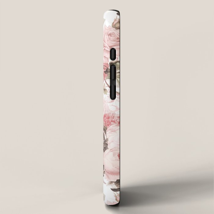 Vintage & Shabby Chic - Sepia Pink Roses  iPhone Case Gallery Image 2