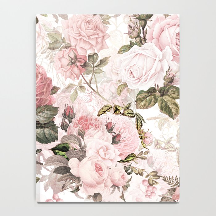 Vintage & Shabby Chic - Sepia Pink Roses  Notebook Gallery Image 4