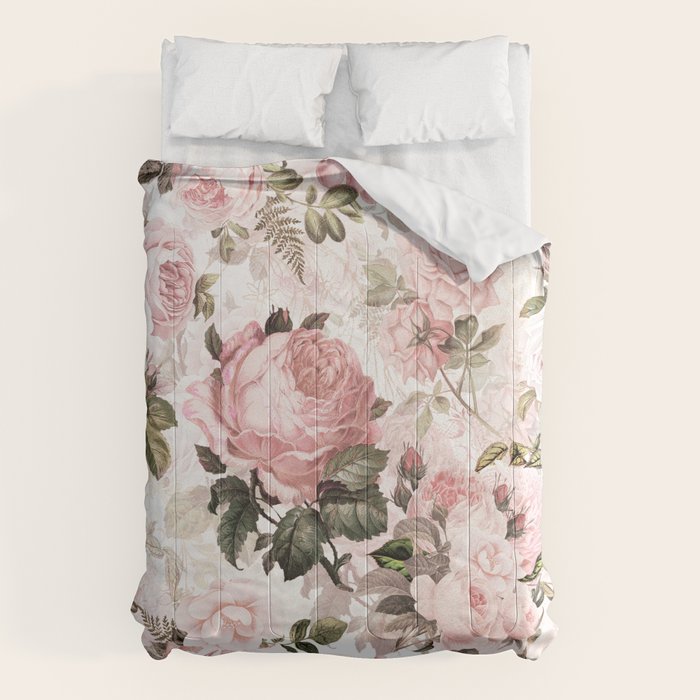 Vintage & Shabby Chic - Sepia Pink Roses  Comforter Gallery Image 6