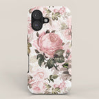 Vintage & Shabby Chic - Sepia Pink Roses  iPhone Case Gallery Image 1