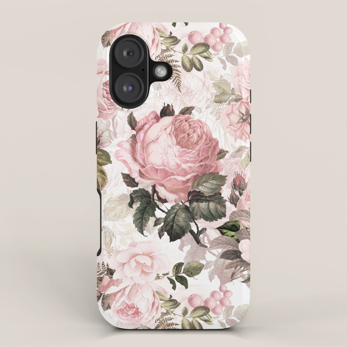Vintage & Shabby Chic - Sepia Pink Roses  iPhone Case Gallery Image 1