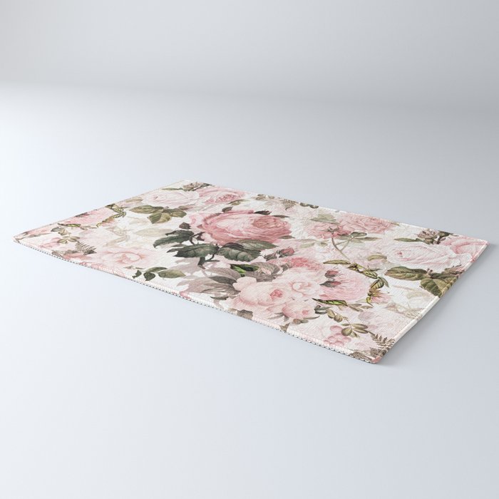 Vintage & Shabby Chic - Sepia Pink Roses  Rug Gallery Image 3