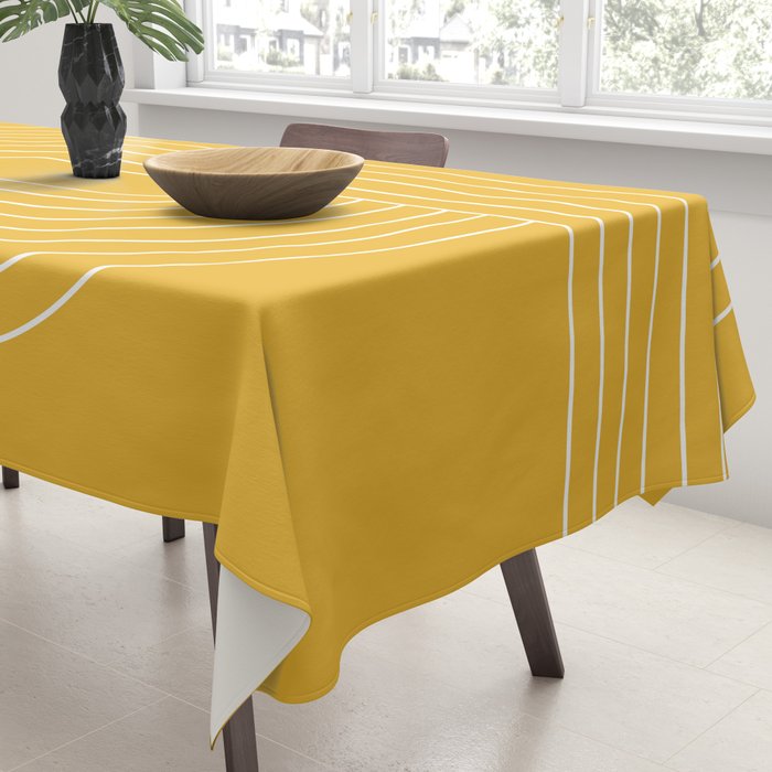 Oval Lines Abstract VII Tablecloth Gallery Image 3