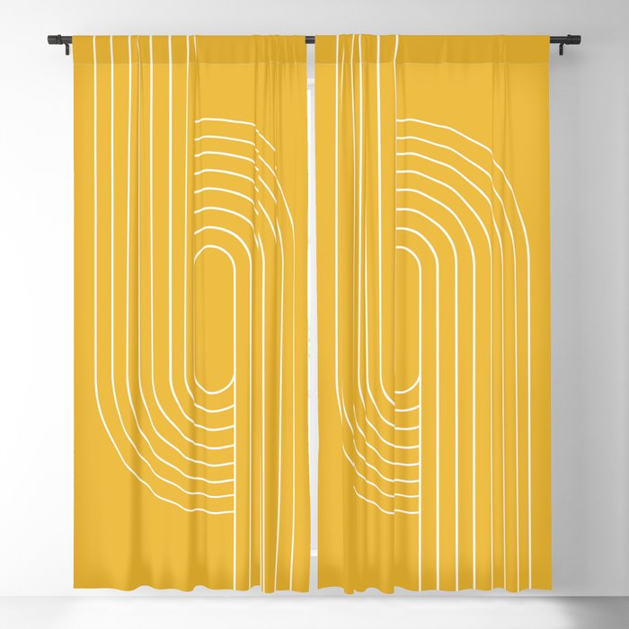 Oval Lines Abstract VII Window Curtain Gallery Image 5