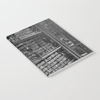A book lovers dream - Cast-iron Book Alcoves Cincinnati Library black and white photography Notebook Gallery Image 2