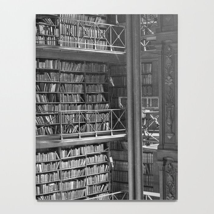 A book lovers dream - Cast-iron Book Alcoves Cincinnati Library black and white photography Notebook Gallery Image 4